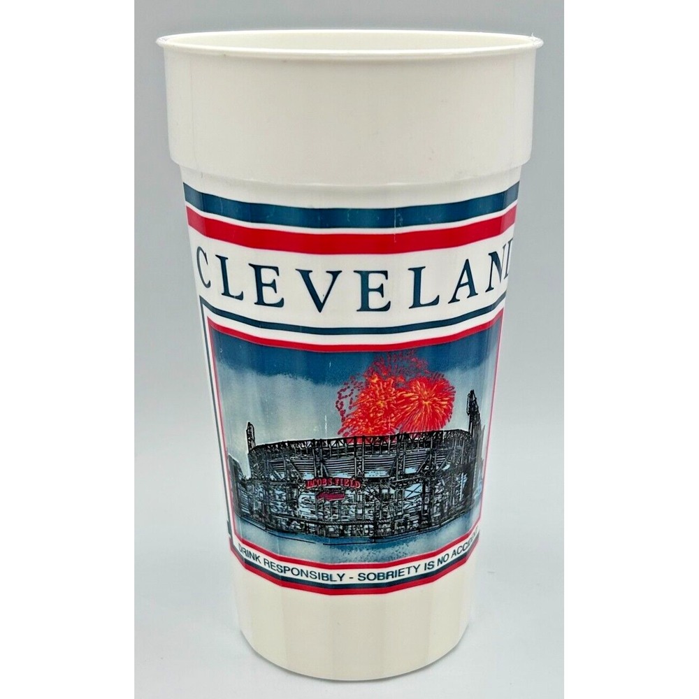 Vintage 1995 Cleveland Indians Souvenir Cup Jacobs Field